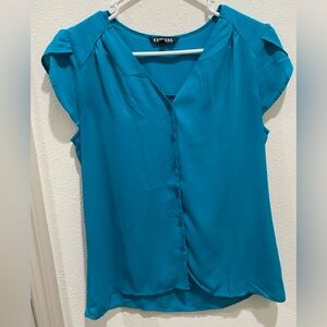 Express Women's Vibrant Blue Blouse